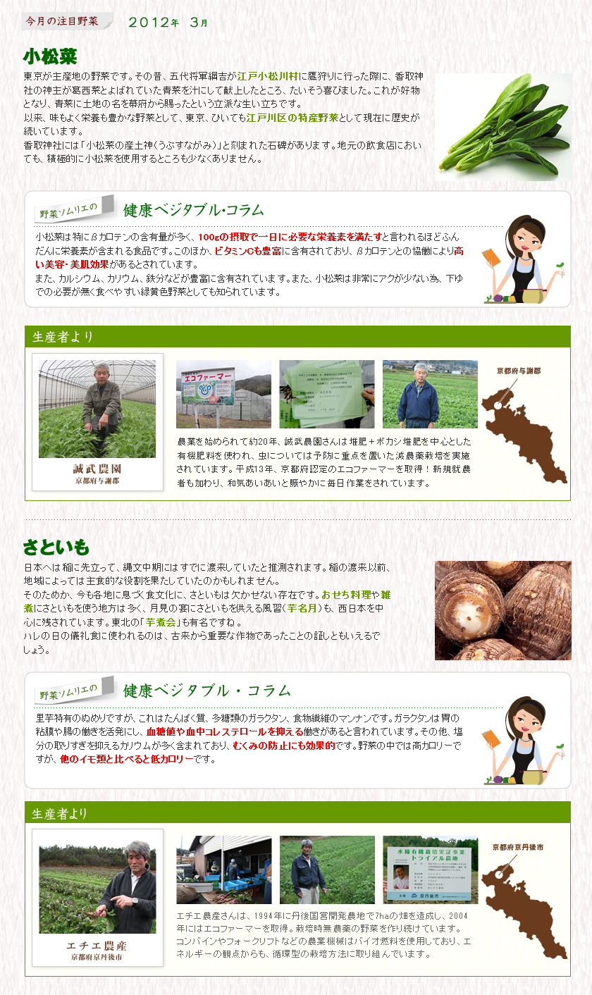 今月の注目野菜