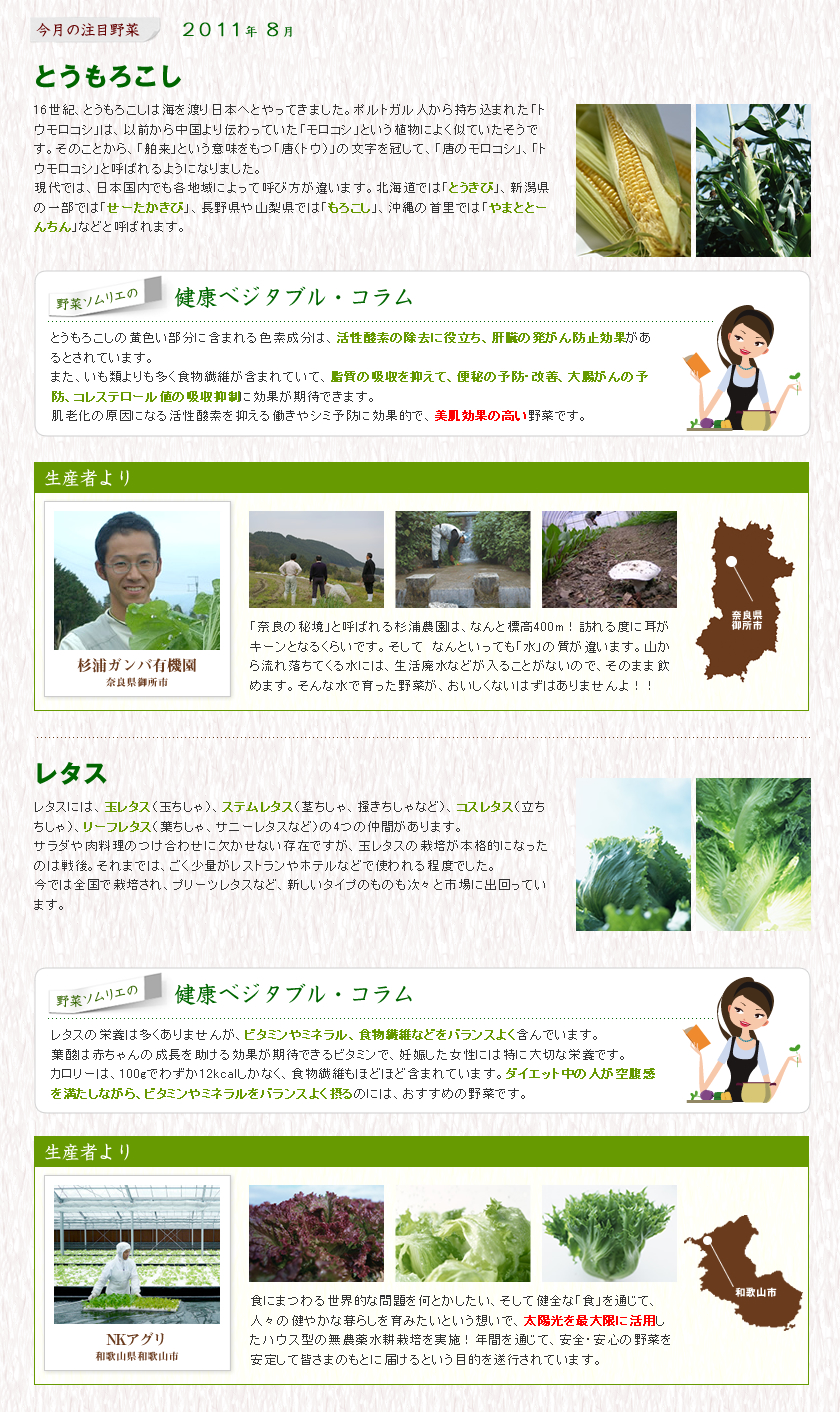 8月の注目野菜