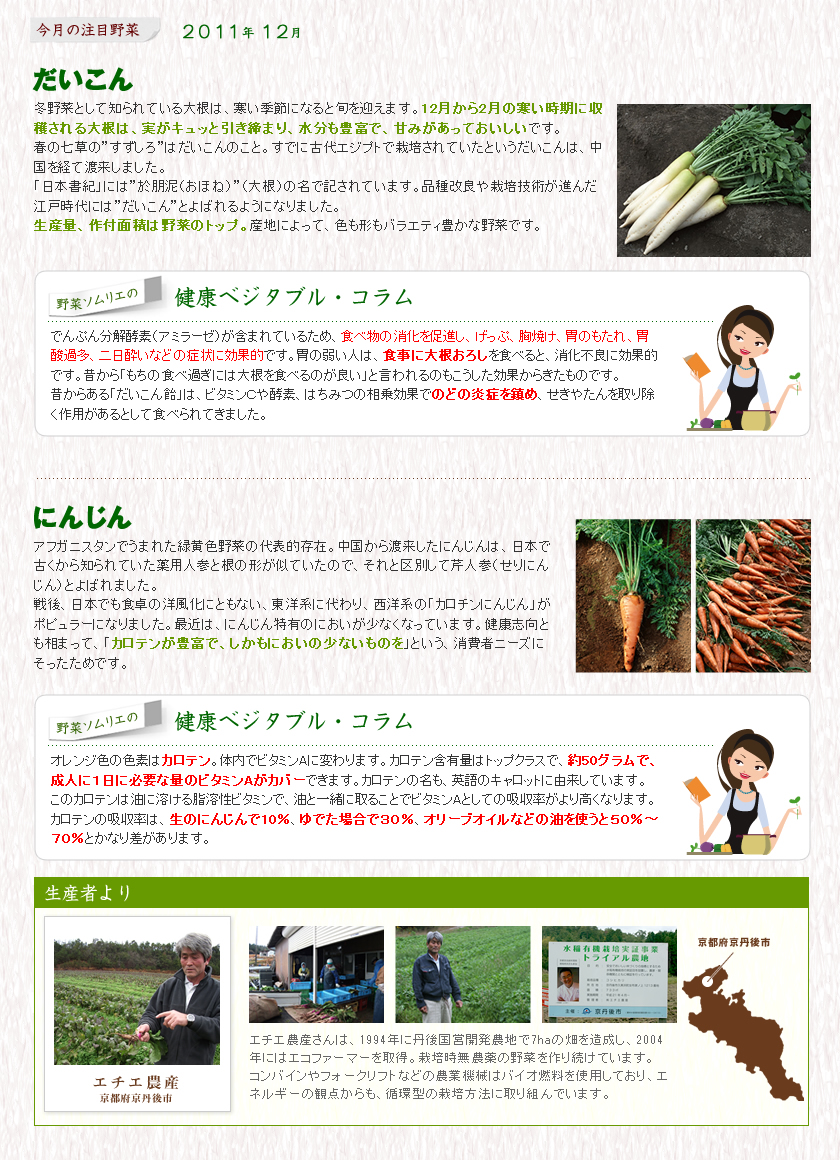12月の注目野菜