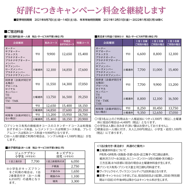 2020年ウインターキャンペーン